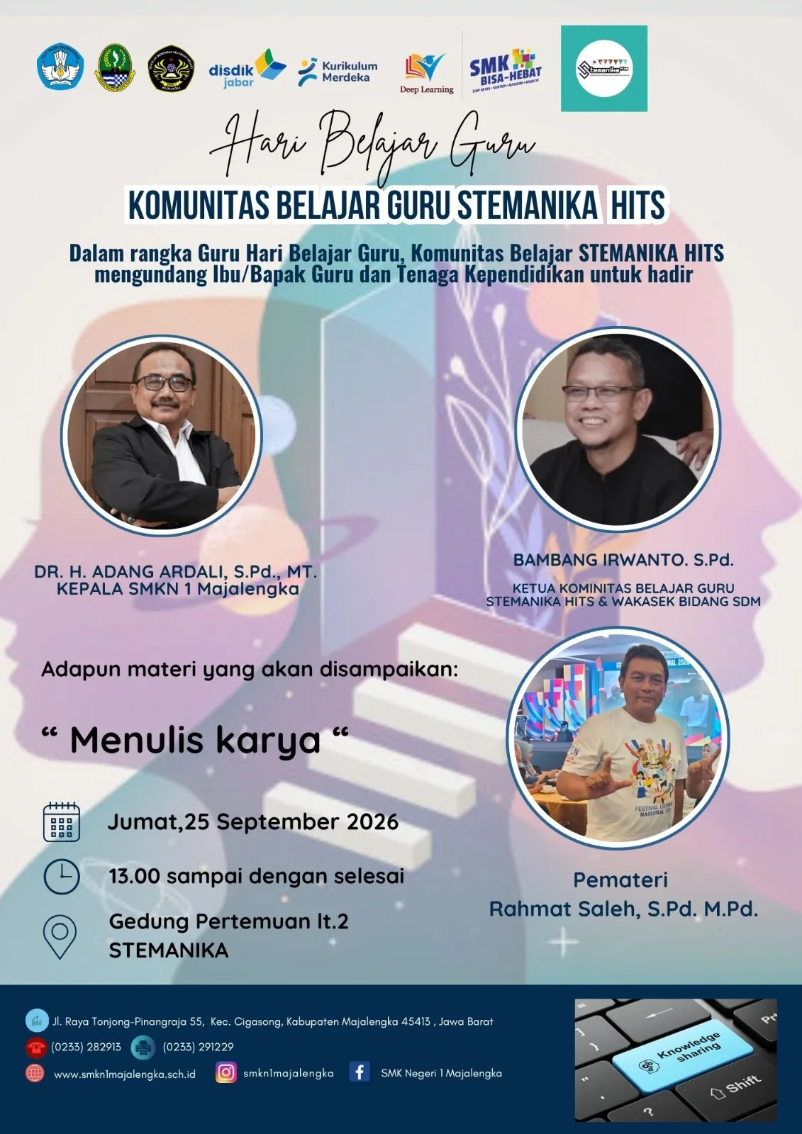 Membudayakan Literasi Guru: Kombel Stemanika HITs Usung Tema “Menulis Karya”